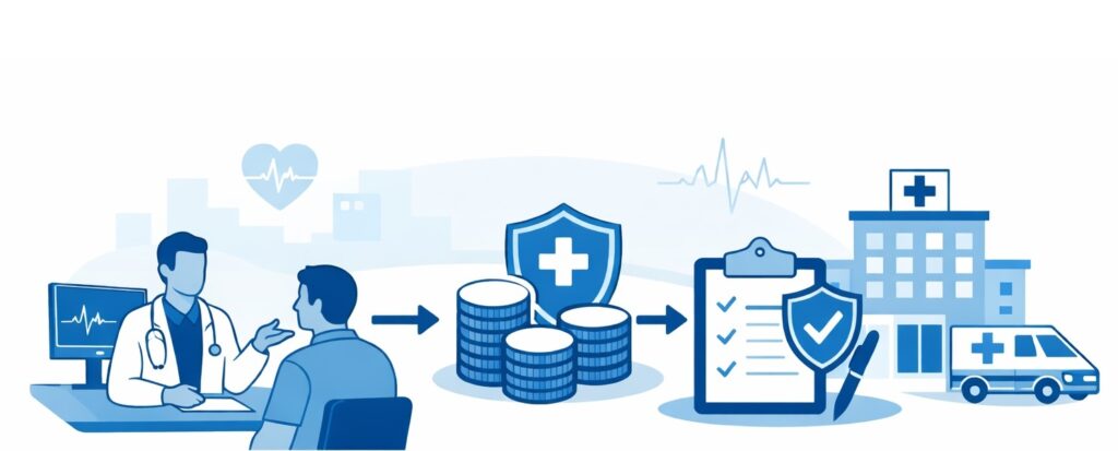 schéma remboursement sécurité sociale et mutuelle artisan