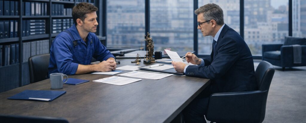 artisan consulte avocat protection juridique professionnelle