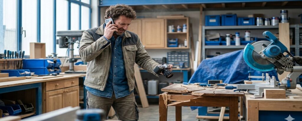 artisan déclare sinistre assurance dommages atelier